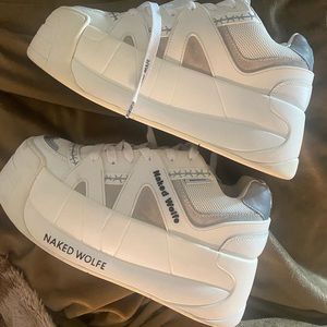 Naked wolfe art skater platform sneakers